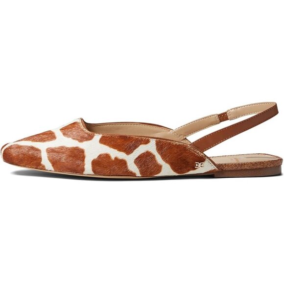 Giraffe Print Sam Edelman Connell Sling back Flats Women's Size 6 NWOT - Picture 6 of 6